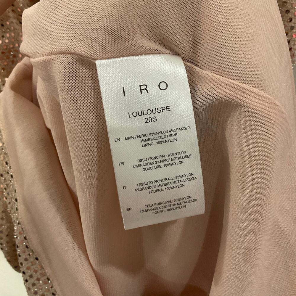 IRO Shimmering Silver Mini Dress - Picture 7 of 11